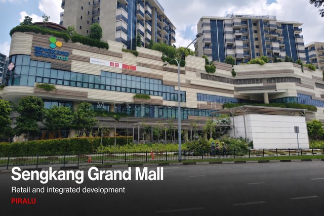 Sengkang Grand Mall, Singapore, with planted terraces and residential towers above, served by Kingspan PIRALU ductwork.