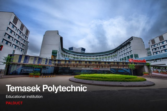 The curved main entrance building at Temasek Polytechnic, Singapore, served by Kingspan PalDuct ductwork.